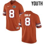 Youth Florida Gators #8 Carlos Dunlap NCAA Nike Orange Authentic Stitched College Football Jersey GXB4762DU